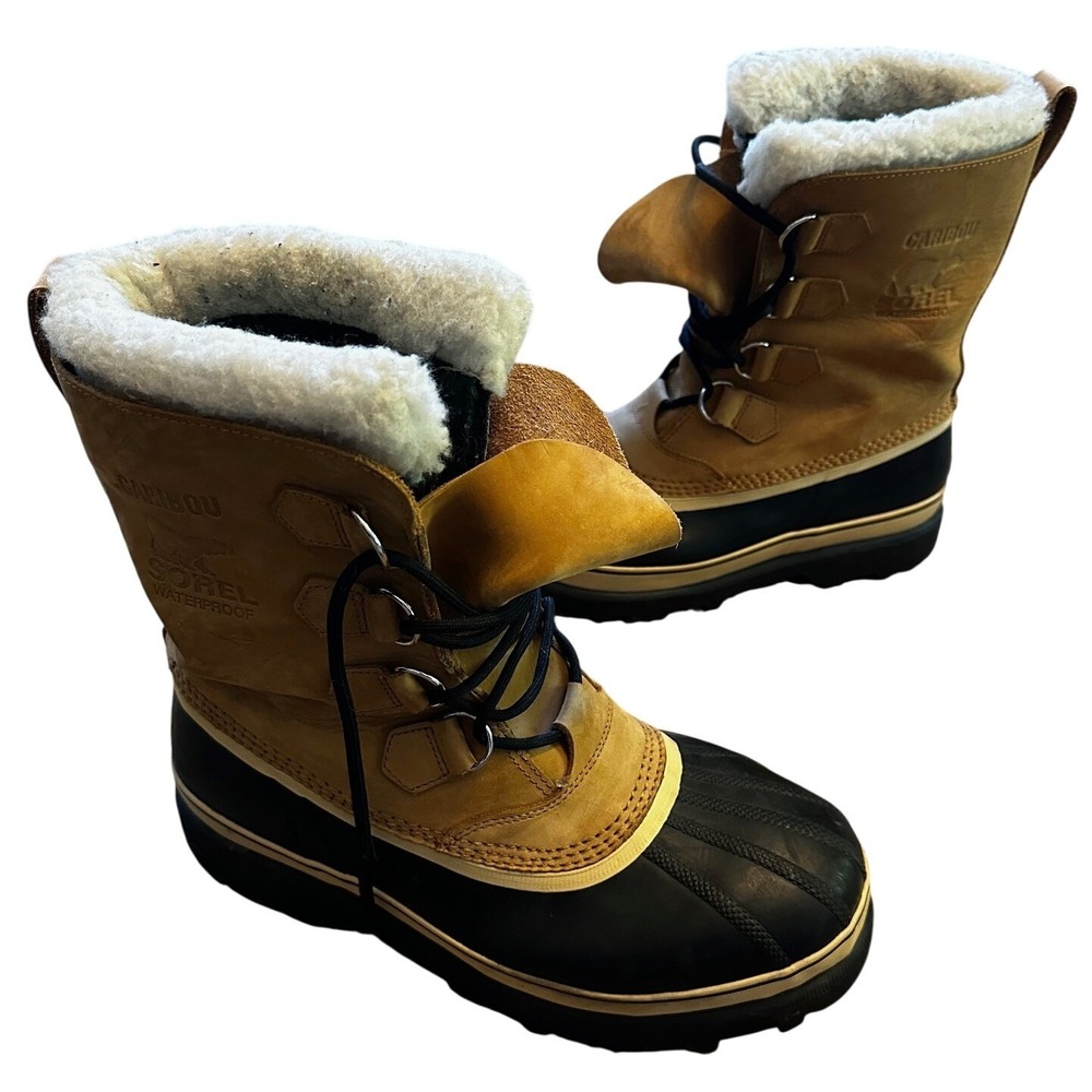 Sorel Caribou Waterproof Winter Snow Boots Mens 10.5